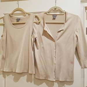 Ann Taylor Sweater & Shell set
